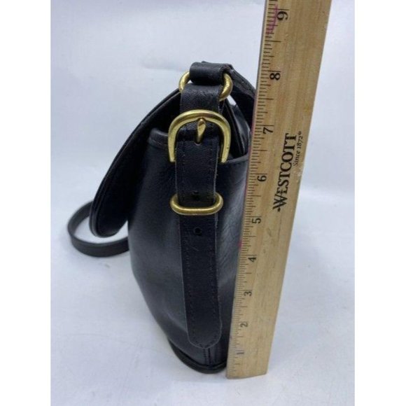 coach vintage black leather cross body bag - Picture 3 of 11